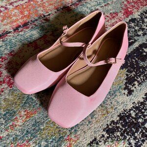 ASOS Design Pink Ballet Flats